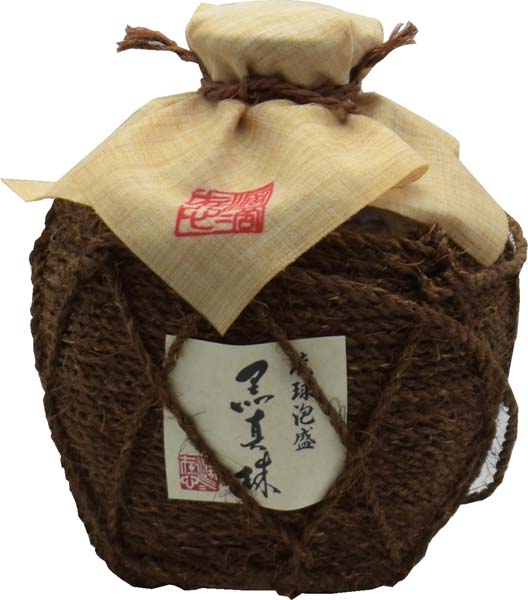 黒真珠  シュロ巻き壷  琉球泡盛43度　900ml 　　八重泉酒造